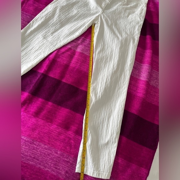 BRAX Free to Move Shakira Sharp White Slim Jeans Ankle Length Textured Fabric - Picture 13 of 16